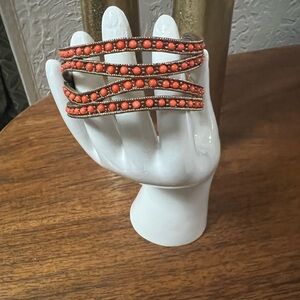 Orange Beaded Bracelet